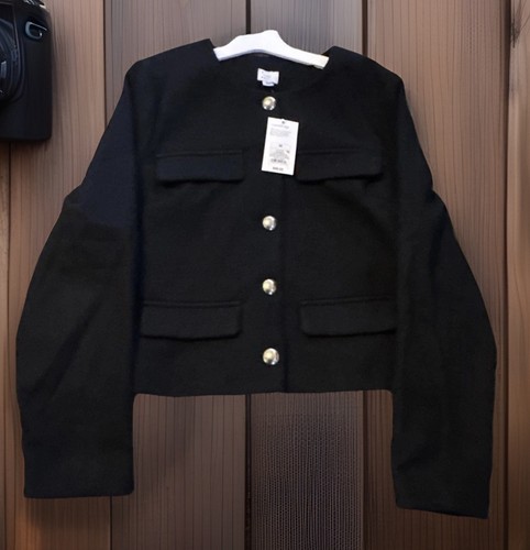 Black blazer womens gold - black, m